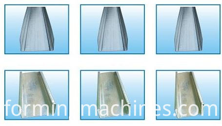 เครื่องขึ้นรูปราง C-U c-u channel roll forming machine